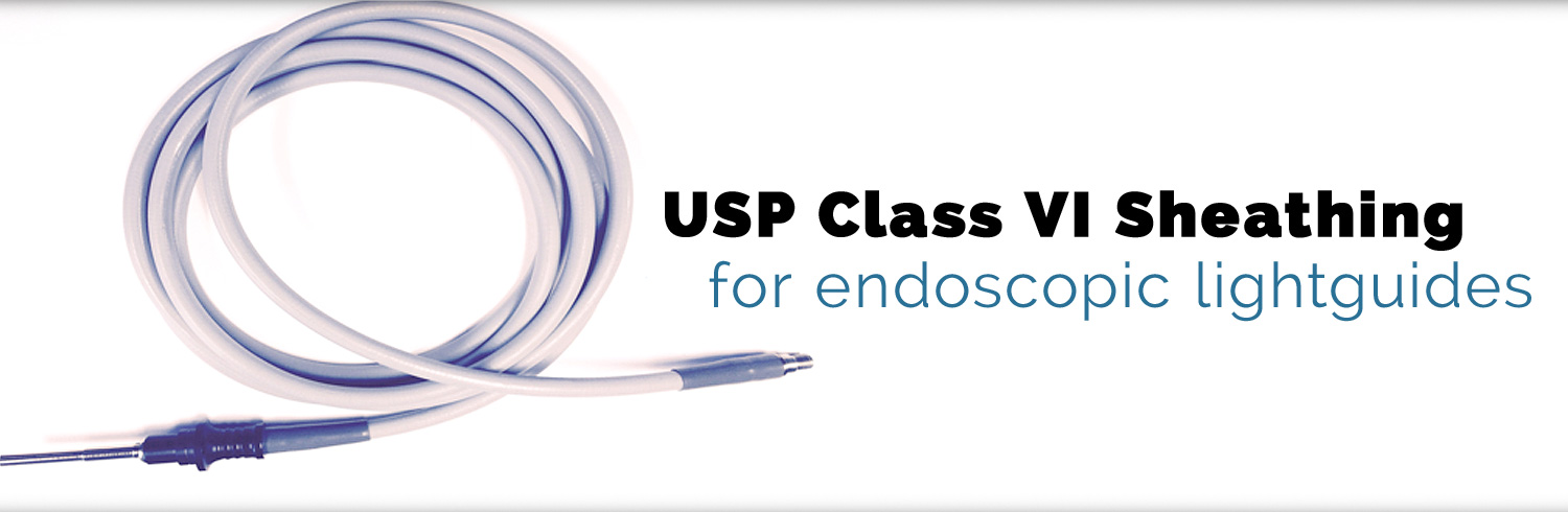 USP Class VI Sheathing for Endoscopic Lightguides
